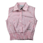 Gaelle Camicia Bicolore con Fantasia A Righe Bianco/Rosa per Bambina 2746C00497 BIANCO/ROSA GAELLE 