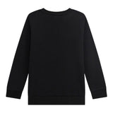 GUESS felpa chiusa girocollo tinta unita con stampa logo Nero per Bambino L73Q09KAUG0 NERO GUESS 