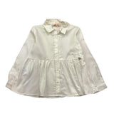 PLEASE camicia tinta unita manica lunga Bianco per Bambina CL27100G65 BIANCO PLEASE 