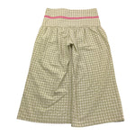 La Stupenderia Pantalone Tinta Unita con Fantasia Quadri per Bambina TJPN76 VERDE LA STUPENDERIA 