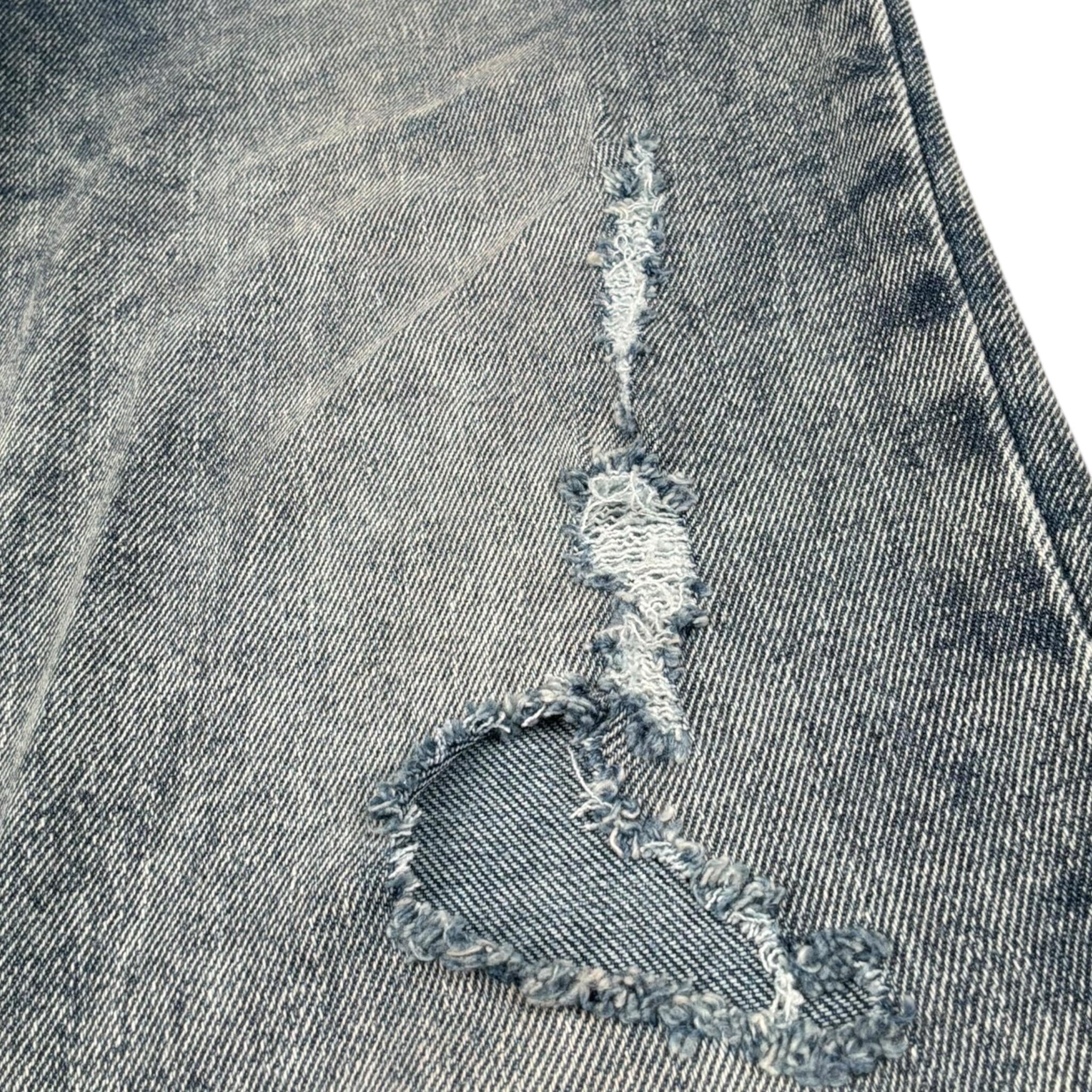 Levi'S Jeans Tinta Unita con Strappi per Bambino 9E6728 AZZURRO LEVI'S 