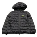 SUNS  giubbino tinta unita con logo e cappuccio Nero per Neonato R44301N NERO SUNS 