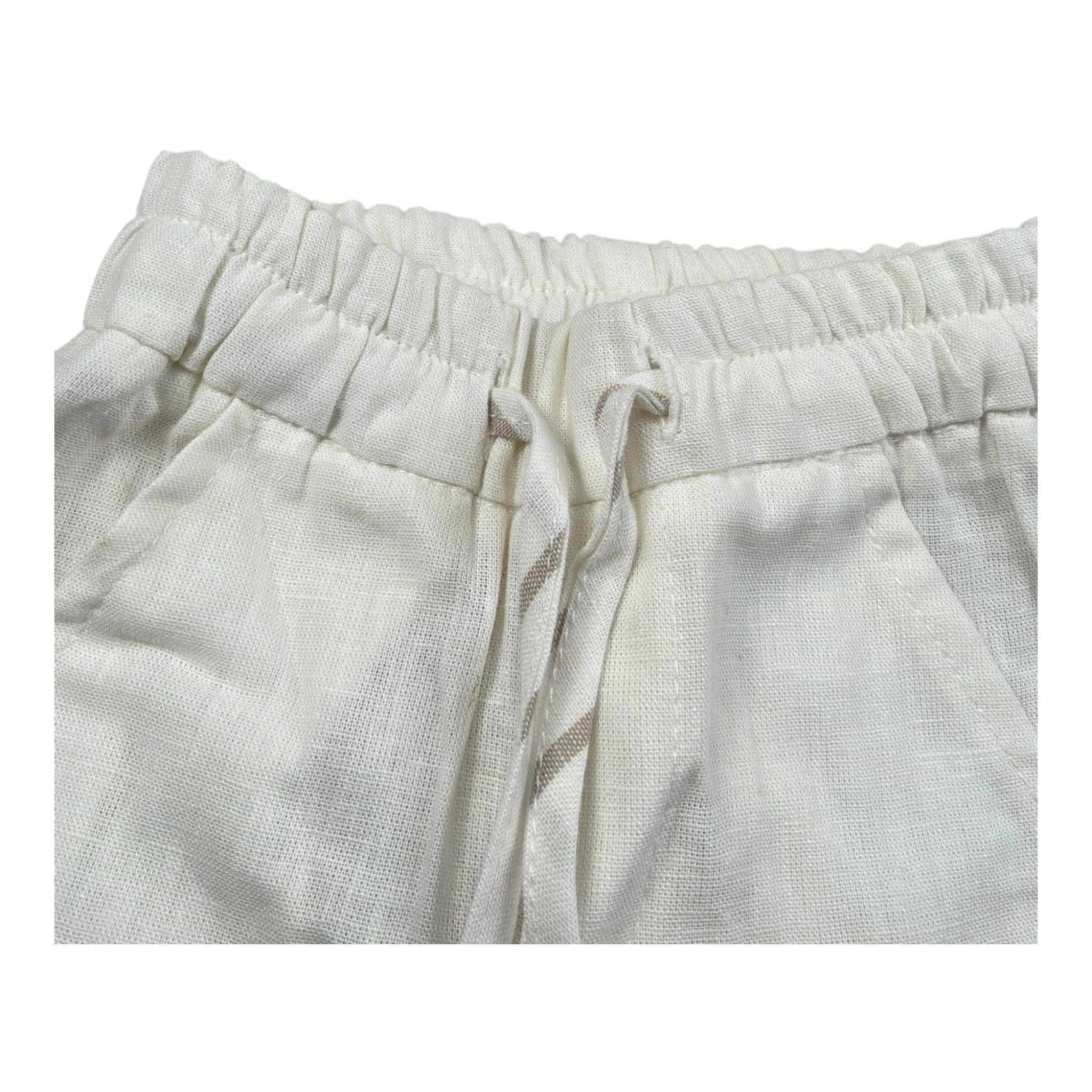 Gugu Gaga Pantalone Tinta Unita con Elastico In Vita per Neonato GM40 PANNA GUGU GAGA 