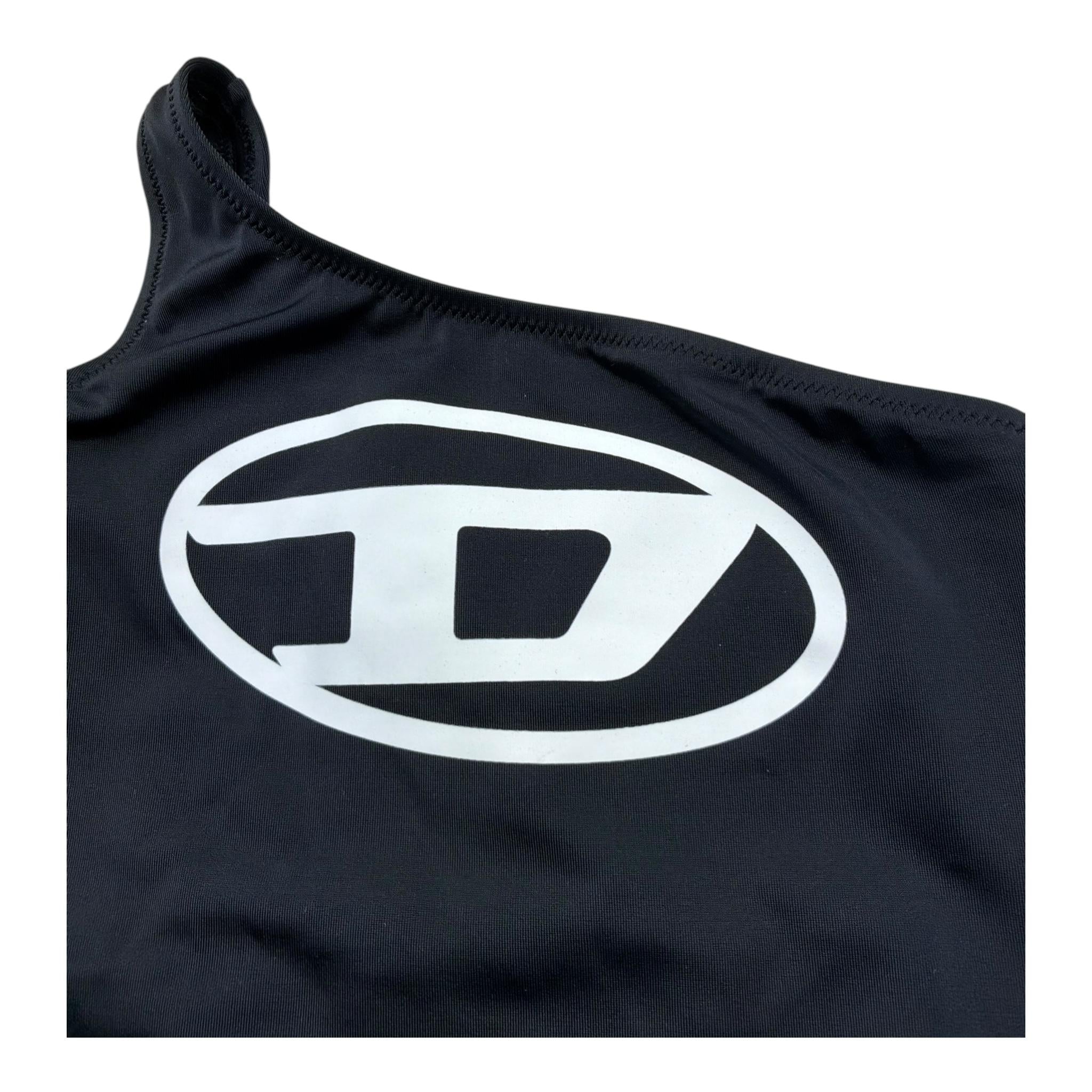 Diesel Costume Intero Tinta Unita con Logo per Bambina J02298 NERO DIESEL 