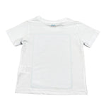 Move T-Shirt Tinta Unita Girocollo con Stampa per Bambino PRINTBIA BIANCO MOVE 