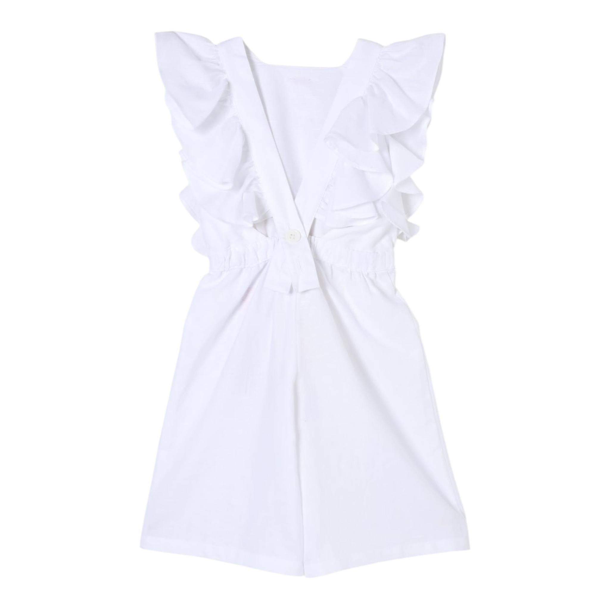 Twinset Tuta Tinta Giromanica Tinta Unita per Bambina 251GJ2405 BIANCO TWINSET 