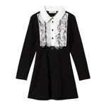 TWINSET abito bicolore con finta camicia  Bianco/nero per Bambina 242GJ2040 BIANCO/NERO TWINSET 