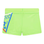 Guess Costume Tinta Unita con Logo per Neonato IG4Z00MC052 VERDE FLUO GUESS 
