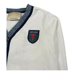 Trussardi Cardigan Tinta Unita con Bottoni E Stampa per Bambino TBP26148CD PANNA TRUSSARDI 