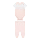 Guess Completo 2 Pezzi Body-Pantalone Tinta Unita per Neonata H2RW03J1311 ROSA GUESS 