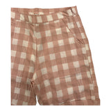 Lalalu‘ Zweifarbige Shorts mit weiß/rosa Karomuster für Mädchen