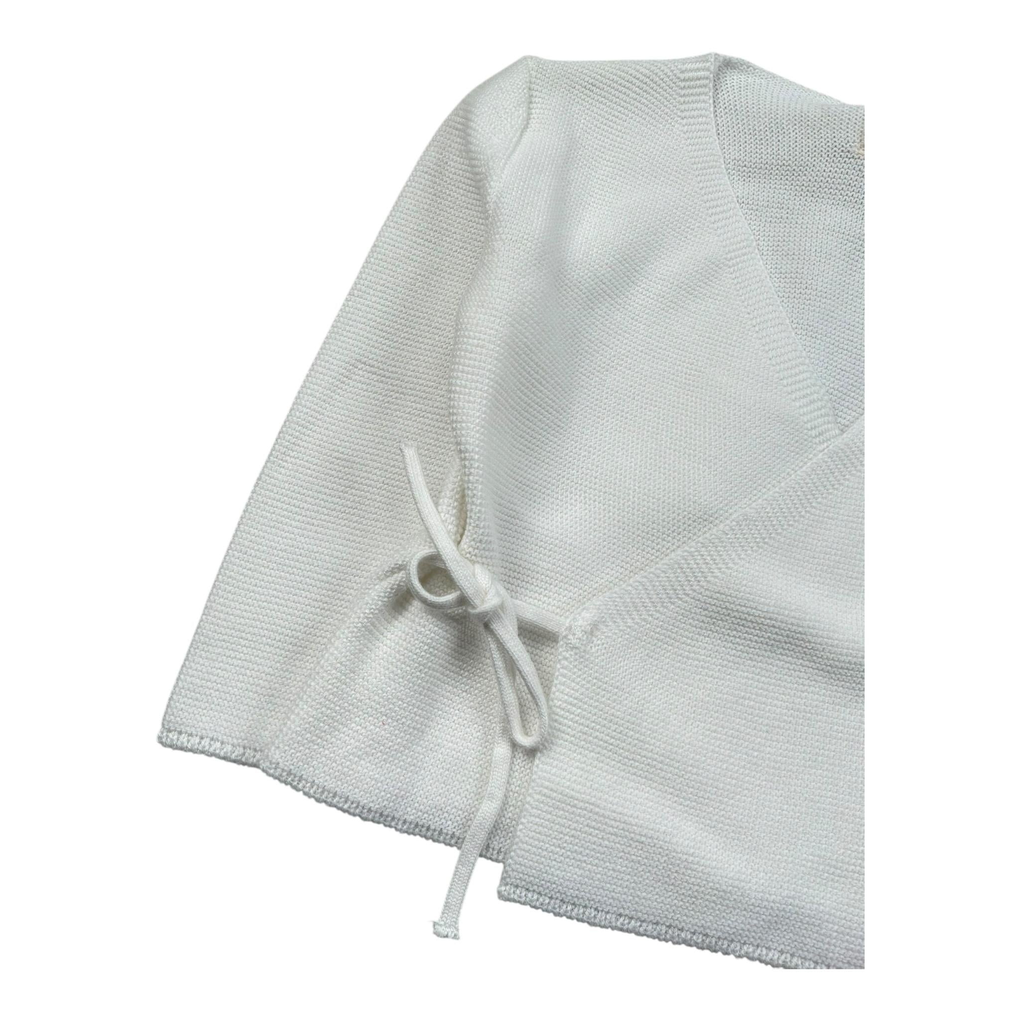 Wedoble Cardigan Tinta Unita per Neonata V2403308A BIANCO WEDOBLE 