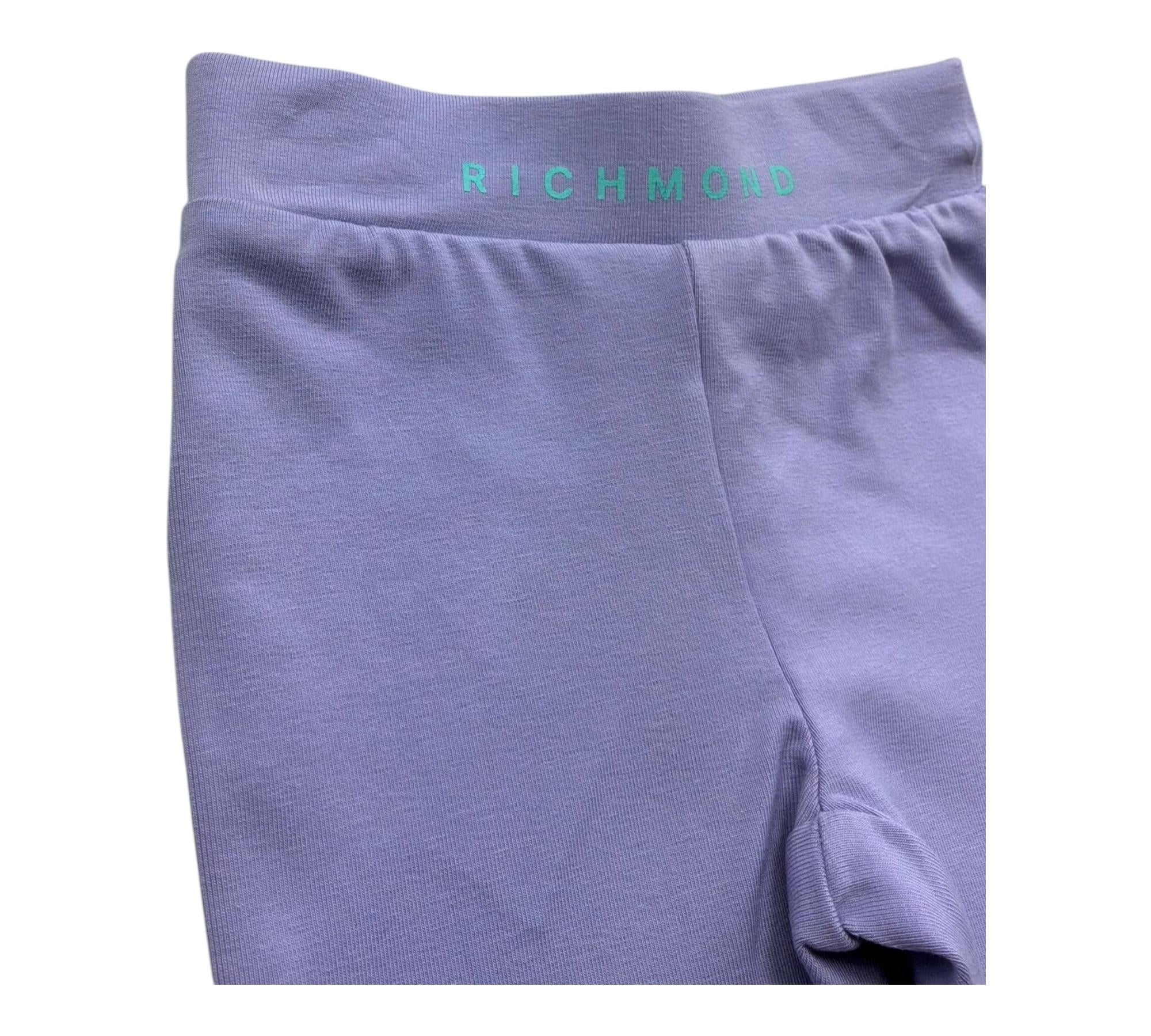 John Richmond Leggins Tinta Unita con Logo per Neonata RIP26086LE LILLA JOHN RICHMOND 