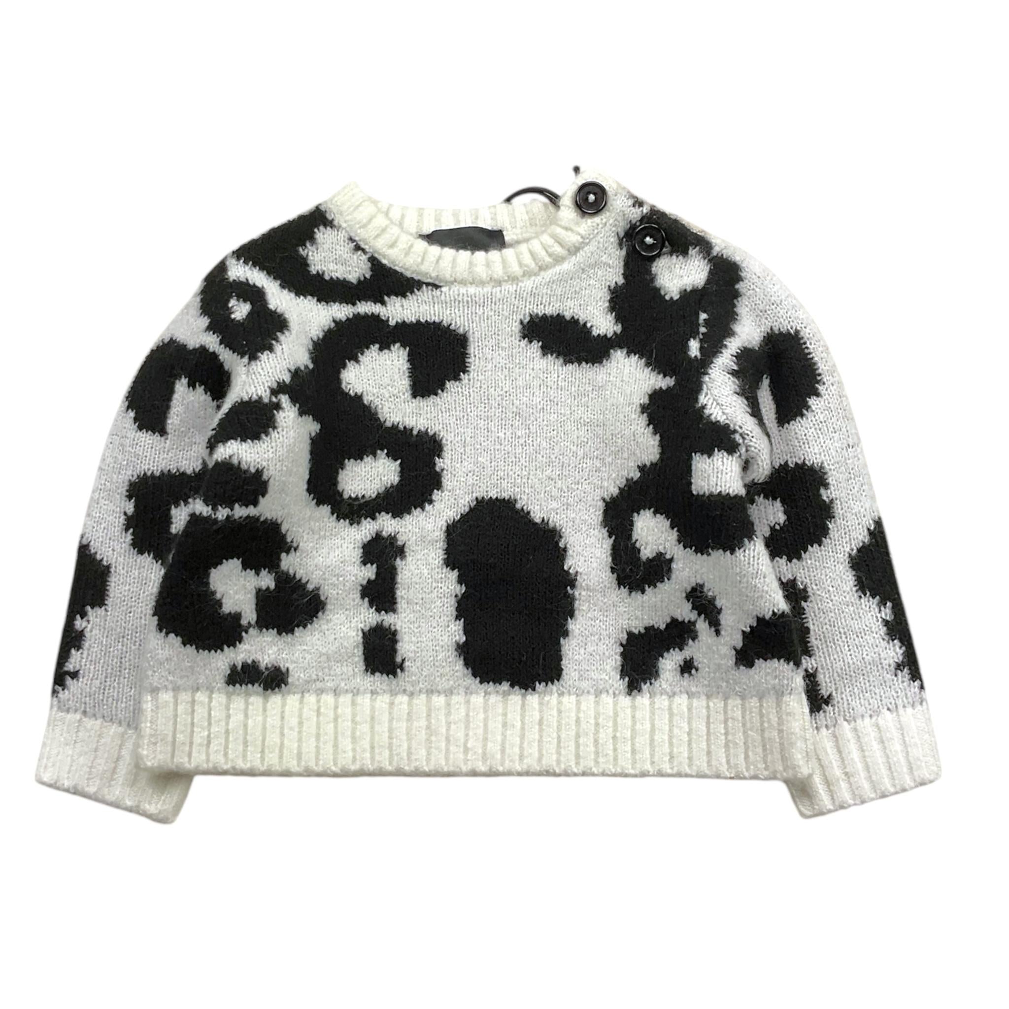 JOHN RICHMOND maglia girocollo bicolore con fantasia Bianco per Neonata RIA25115MA BIANCO JOHN RICHMOND 