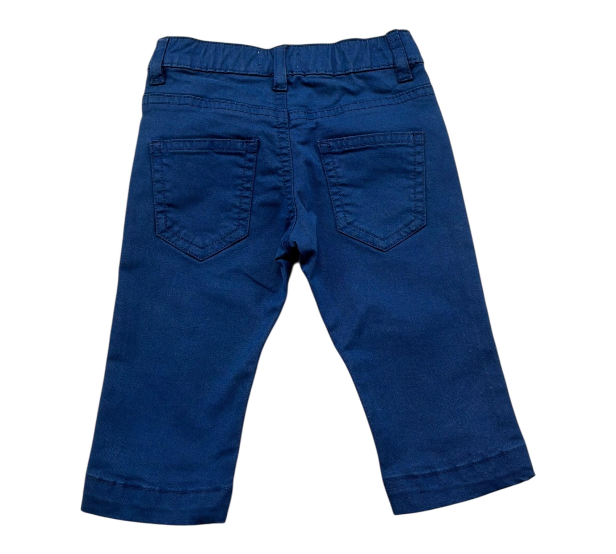 Trussardi Pantalone Tinta Unita con Elastico In Vita per Neonato TIP26040PA BLU TRUSSARDI 