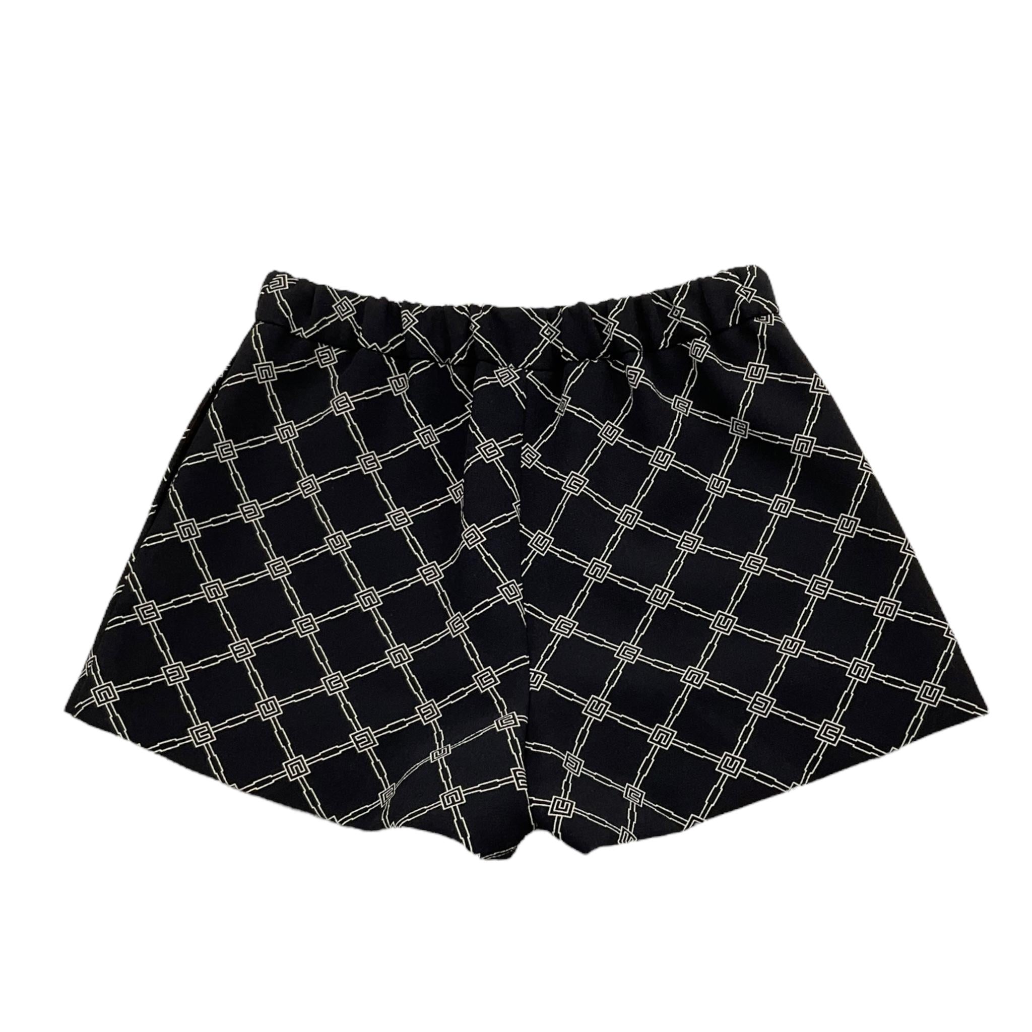 Elisabetta Franchi Short Tinta Unita con Stampa per Neonata EGBE023 NERO ELISABETTA FRANCHI 