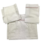 NINNAOH set lenzuola 3pz tinta unita con applicazioni Bianco per Neonata I23LE6 BIANCO NINNAOH 