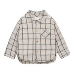 PLAY UP camicia tinta unita con fantasia a quadri Beige per Neonato PA011AP11251 BEIGE PLAY UP 