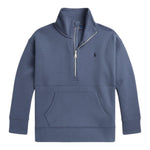 RALPH LAUREN felpa con zip e collo alto tinta unita Blu per Bambino 313951059001 BLU RALPH LAUREN 