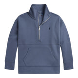 RALPH LAUREN felpa con zip e collo alto tinta unita Blu per Bambino 313951059001 BLU RALPH LAUREN 