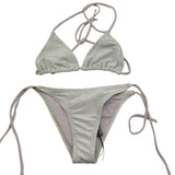Plume Éthérée Costume 2 Pezzi Triangolo-Slip per Bambina P21ARG GRIGIO PLUME ÉTHÉRÉE 