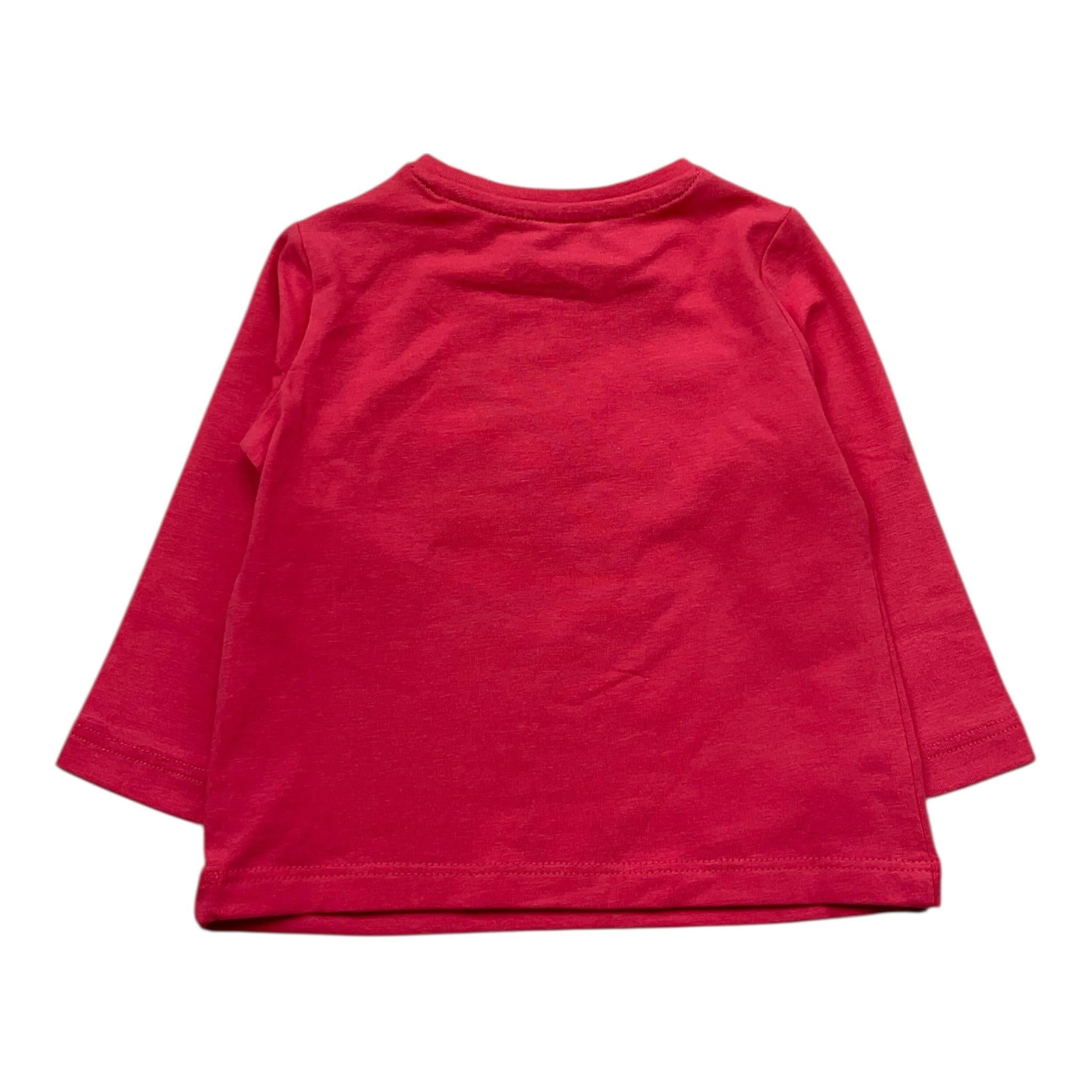 Guess Shirt Girocollo Tinta Unita con Logo per Neonata A5RI01K6YW4 FRAGOLA GUESS 