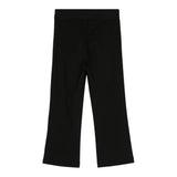 John Richmond Leggins Tinta Unita con Elastico Logato Nero per Neonata