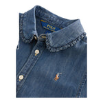 RALPH LAUREN camicia manica lunga in denim tinta unita Blu per Bambina 312698854001 BLU RALPH LAUREN 