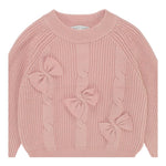 TO be too maglia girocollo tinta unita con stampa fiocco Rosa per Bambina TFBF24M635 ROSA TO be too 