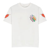 STELLA McCARTNEY t-shirt girocollo tinta unita con stampa Bianco per Bambina TV8D31 BIANCO STELLA McCARTNEY 