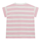 Guess T-Shirt Tinta Unita con Stampa E Fantasia A Righe per Bambina K5RI20K9 ROSA GUESS 