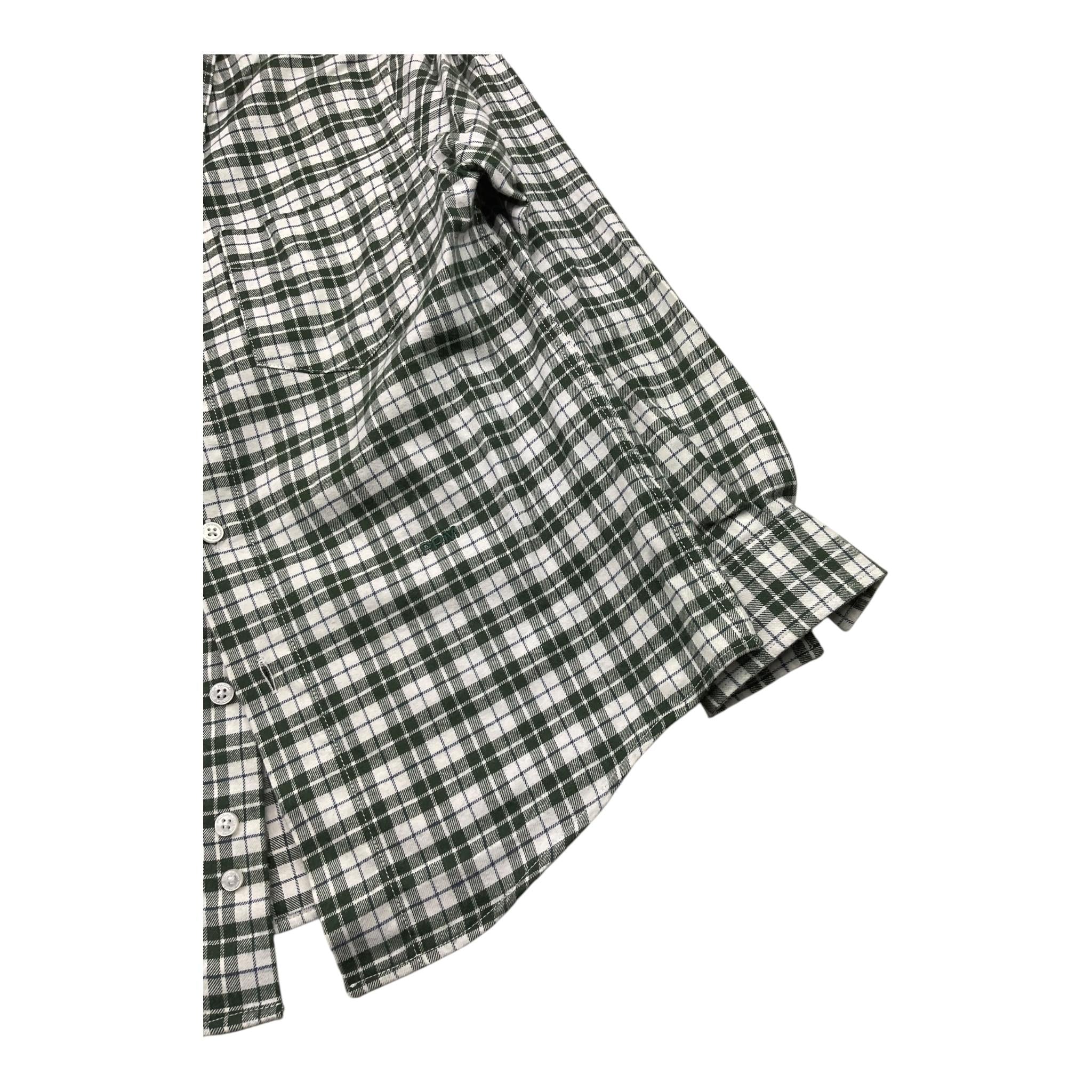 PAOLO PECORA camicia tinta unita con fantasia quadri Bianco per Bambino PP4104 BIANCO PAOLO PECORA 