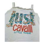 Just Cavalli Abito Bretelline Tinta Unita con Stampa per Bambina JGP26098VE PANNA JUST CAVALLI 