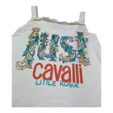 Just Cavalli Abito Bretelline Tinta Unita con Stampa per Bambina JGP26098VE PANNA JUST CAVALLI 