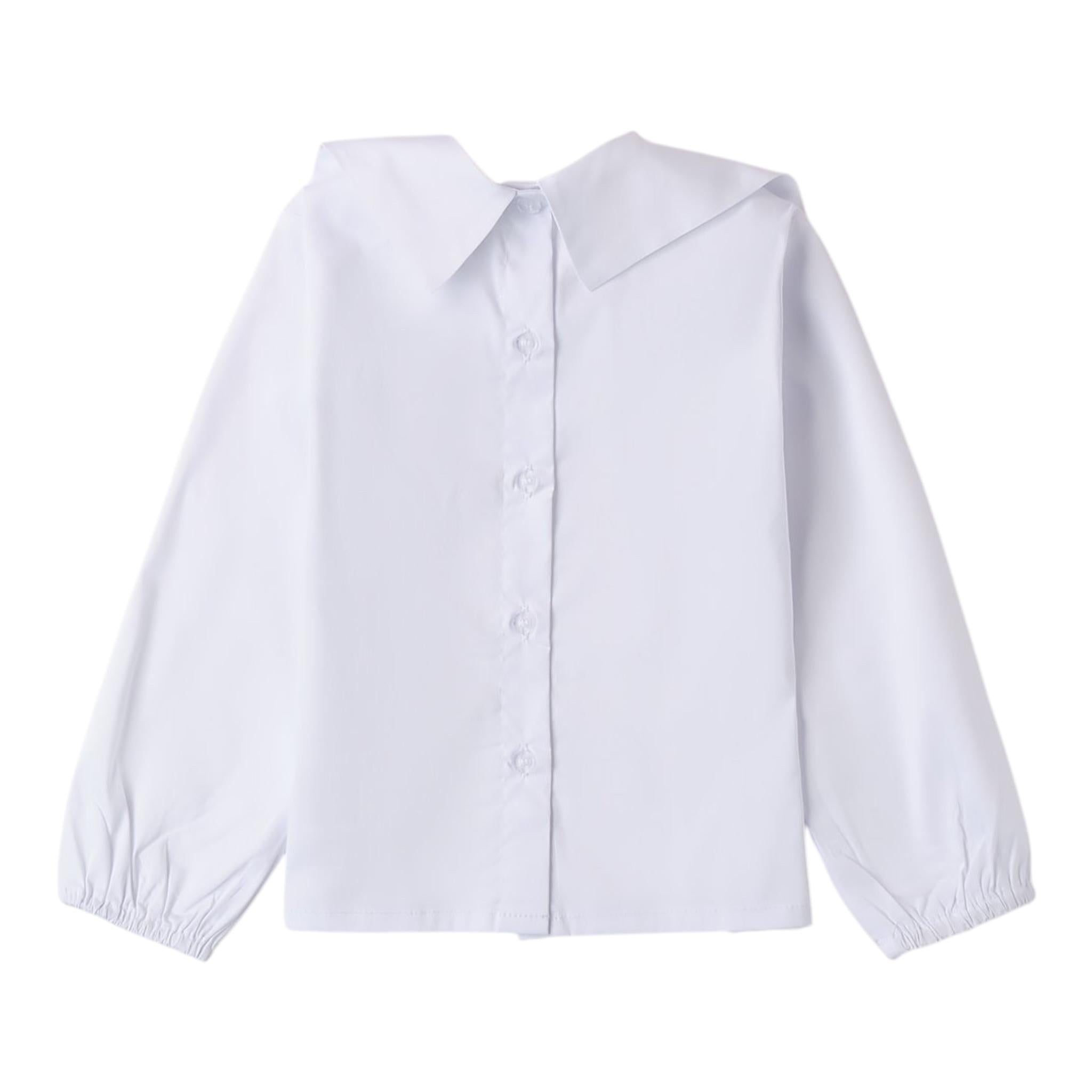 SARABANDA camicia tinta unita con fiocco Bianco per Neonata A222N BIANCO SARABANDA 