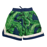 Dolce & Gabbana Bermuda Tinta Unita con Fantasia Traforato per Neonato L4JQS1N BLU DOLCE & GABBANA 