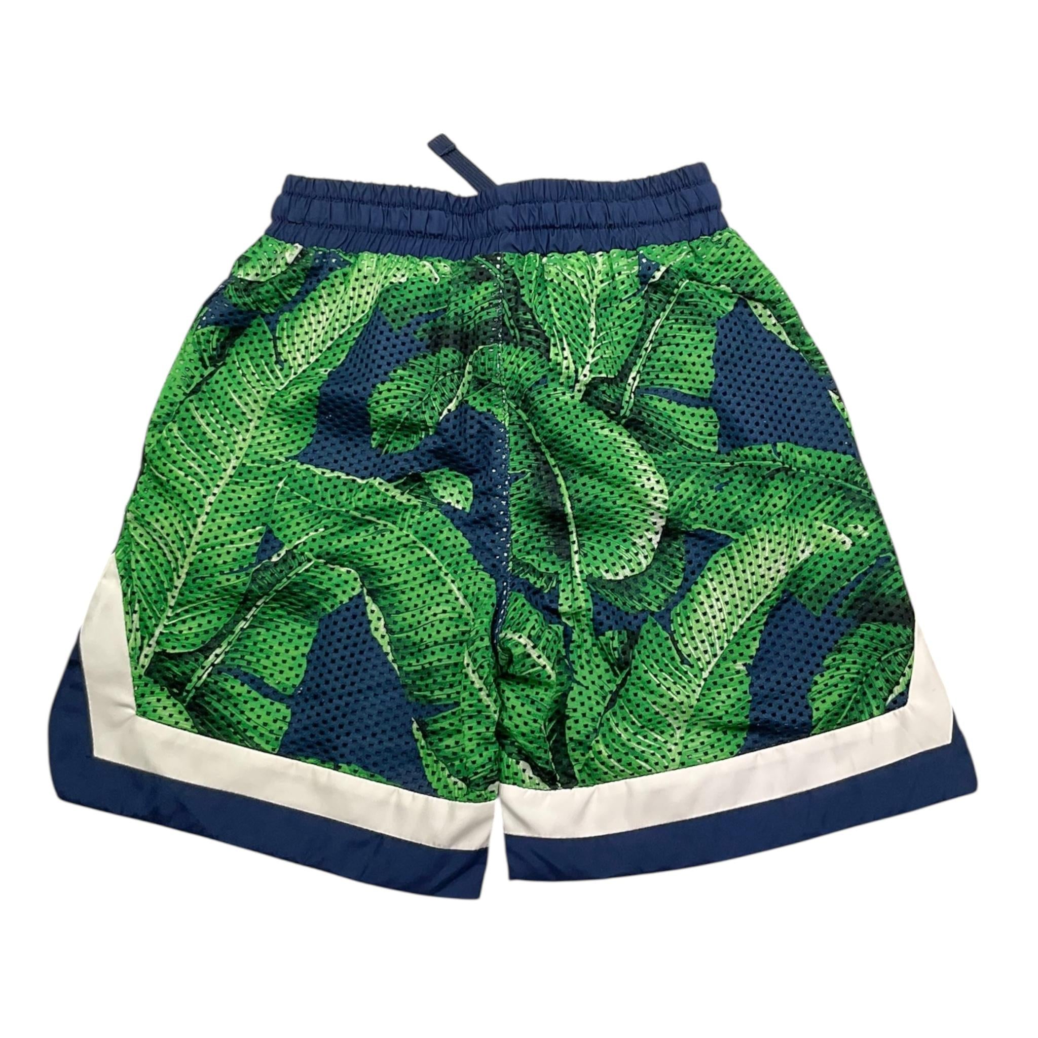 Dolce & Gabbana Bermuda Tinta Unita con Fantasia Traforato per Neonato L4JQS1N BLU DOLCE & GABBANA 