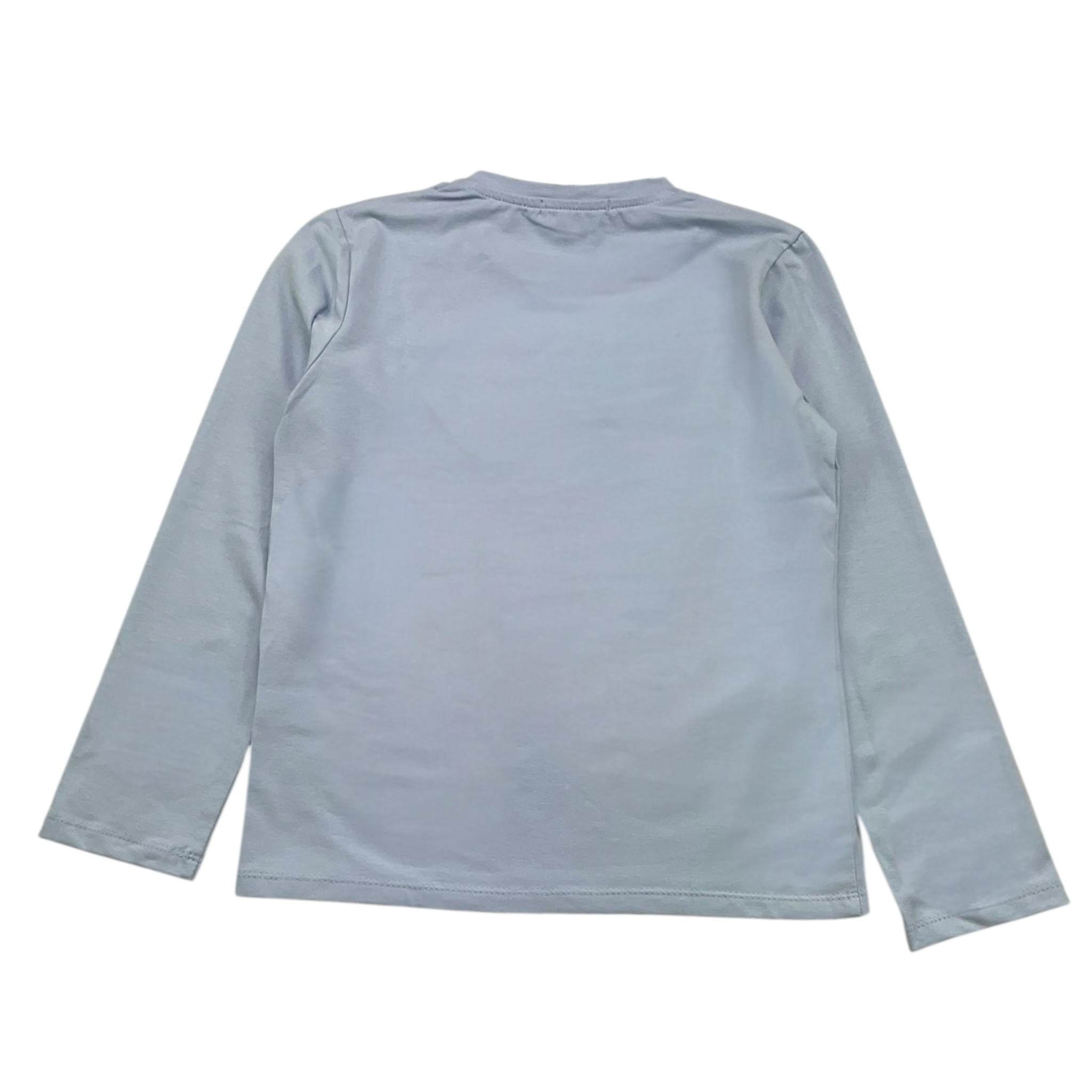 MOUSSE shirt girocollo tinta unita con stampa unicorno Azzurro per Neonata HKTL361W AZZURRO MOUSSE 