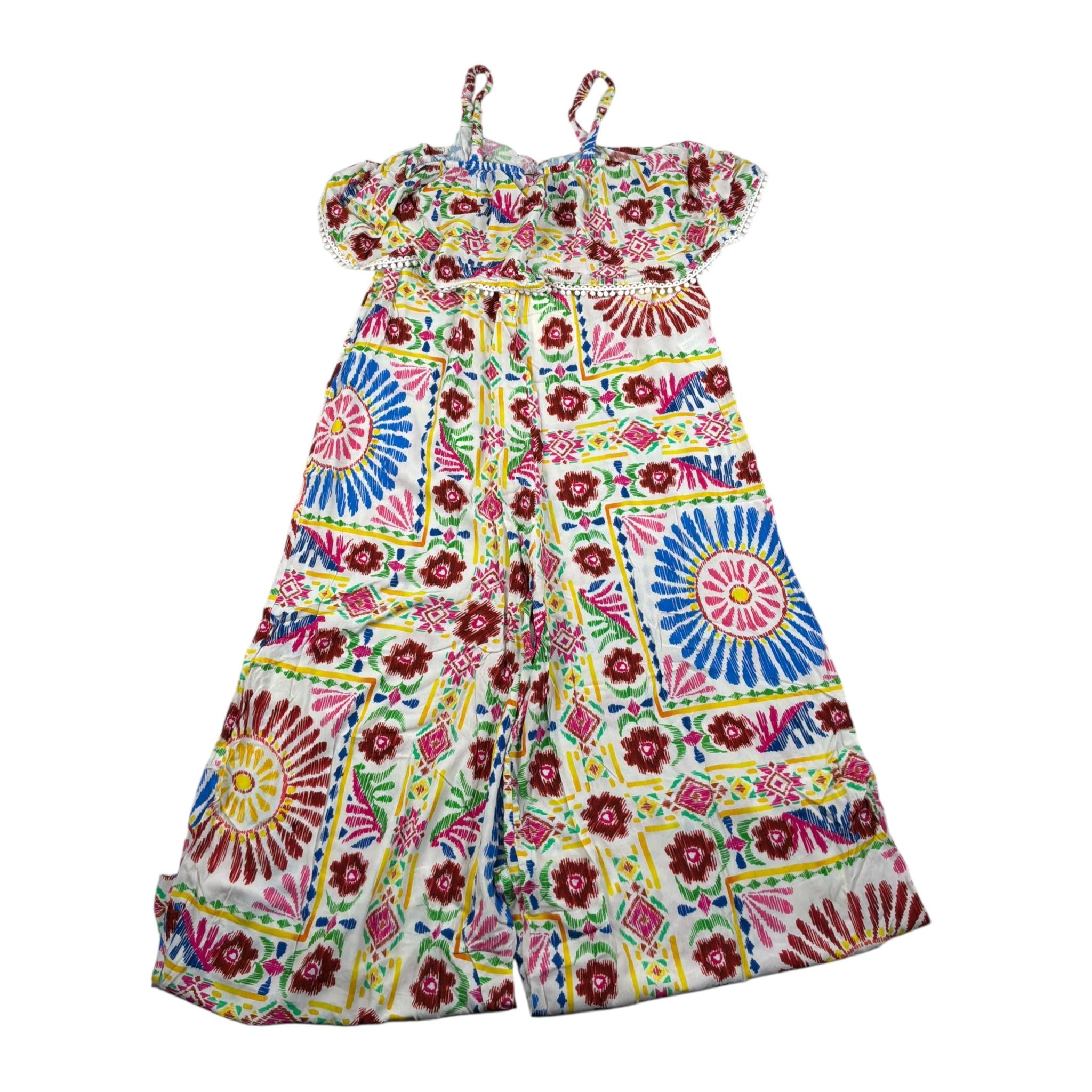 Dixie Tuta Intera Bretelline Stampa Fantasia Bianco per Bambina CC30271G50 BIANCO DIXIE 