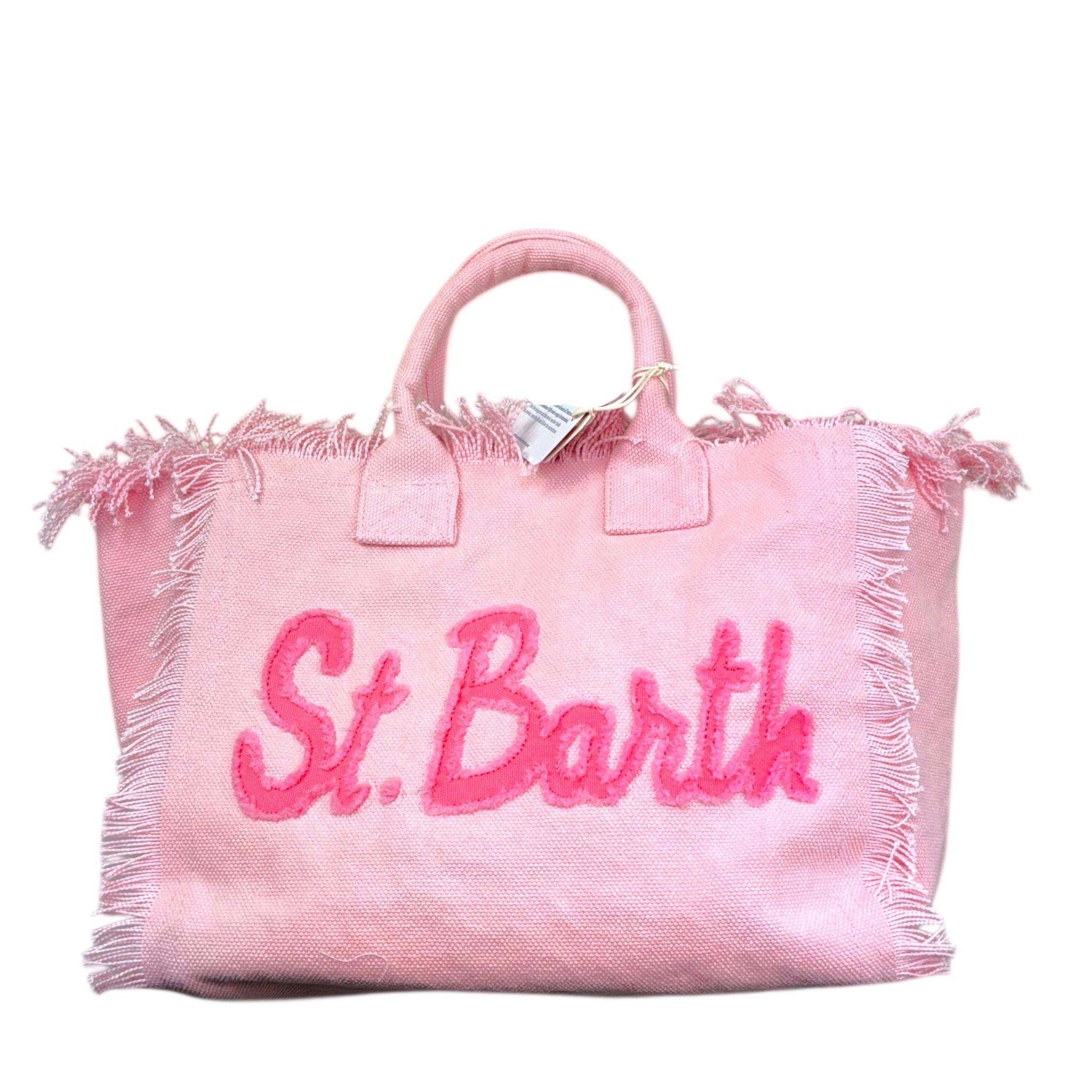 Saint Barth Borsa Tinta Unita con Stampa per Bambina COLETTEPATCH ROSA SAINT BARTH 