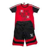 Yours Completo T-Shirt-Bermuda Rosso Per Bambino