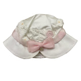 Ninnaoh Cappello Tinta Unita con Fiocco per Neonata E1989 BIANCO NINNAOH 