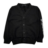 Daniele Alessandrini Cardigan Tinta Unita con Logo per Bambino 1291W00008 NERO DANIELE ALESSANDRINI 