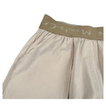 Manila Grace Gonna Tinta Unita con Elastico In Vita Logato per Bambina 105GMJS25 BEIGE MANILA GRACE 