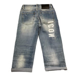 Icon Jeans Tinta Unita con Girovita Regolabile per Bambino IBDT00453 AZZURRO ICON 