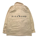John Richmond Camicia Tinta Unita Con Stampa E Tasche Biege Per Bambino