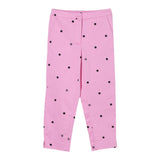 Twinset Einfarbige Hose mit rosa Tupfenmuster für Mädchen