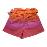 Philosophy Short Bicolore Con Elastico In Vita Arancione Per Bambina