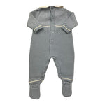 PAZ RODRIGUEZ tutina tinta unita con colletto in contrasto Azzurro per Neonato 005110991 AZZURRO PAZ RODRIGUEZ 