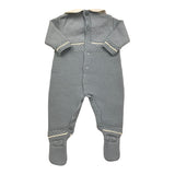 PAZ RODRIGUEZ tutina tinta unita con colletto in contrasto Azzurro per Neonato 005110991 AZZURRO PAZ RODRIGUEZ 